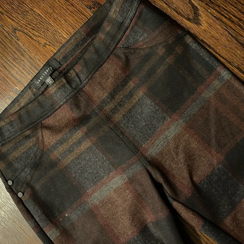 Sanctuary Runway / Anthropologie plaid stretch pants - Picture 3 of 6